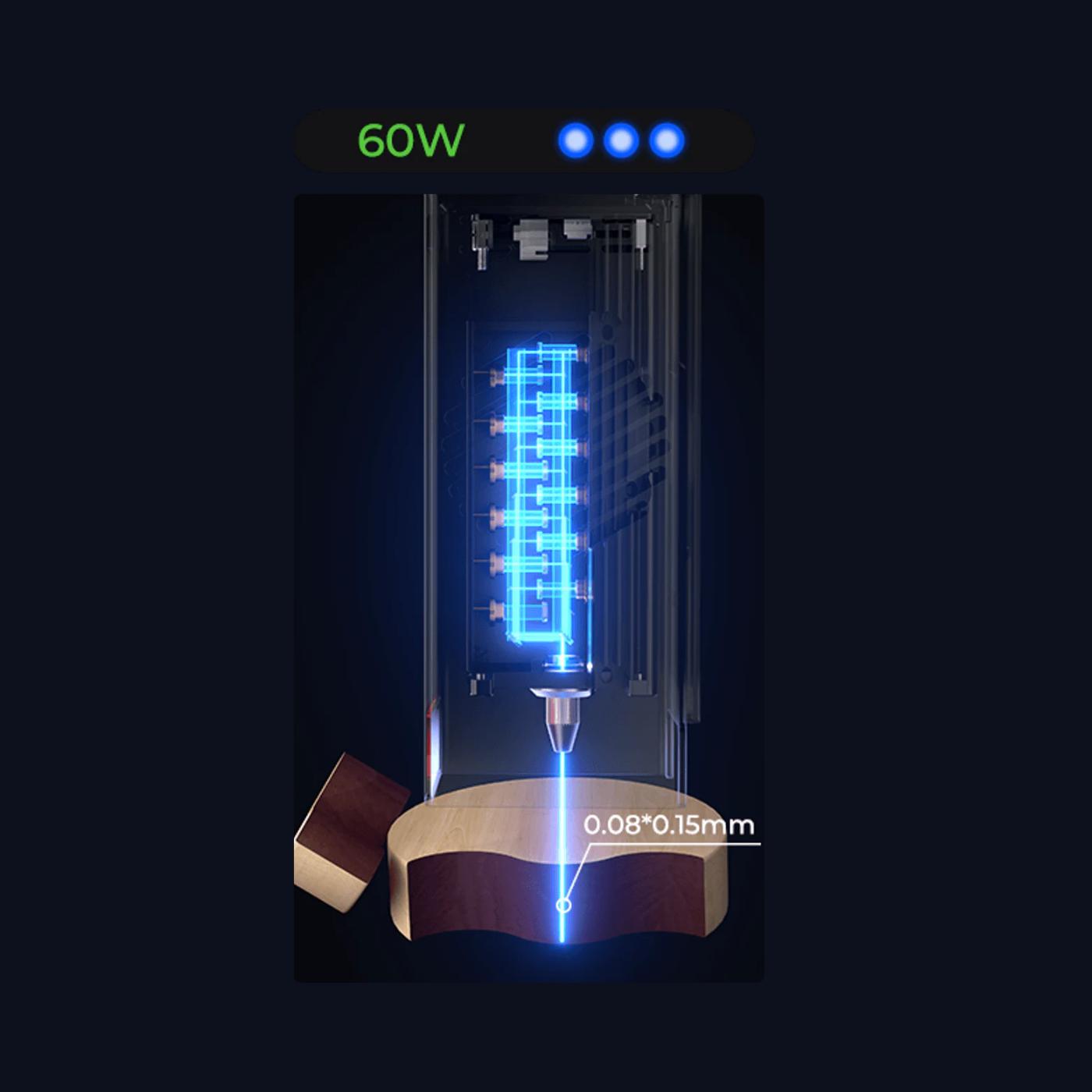 Creality Falcon2 Pro 60W Enclosed Laser Cutter - Image 2