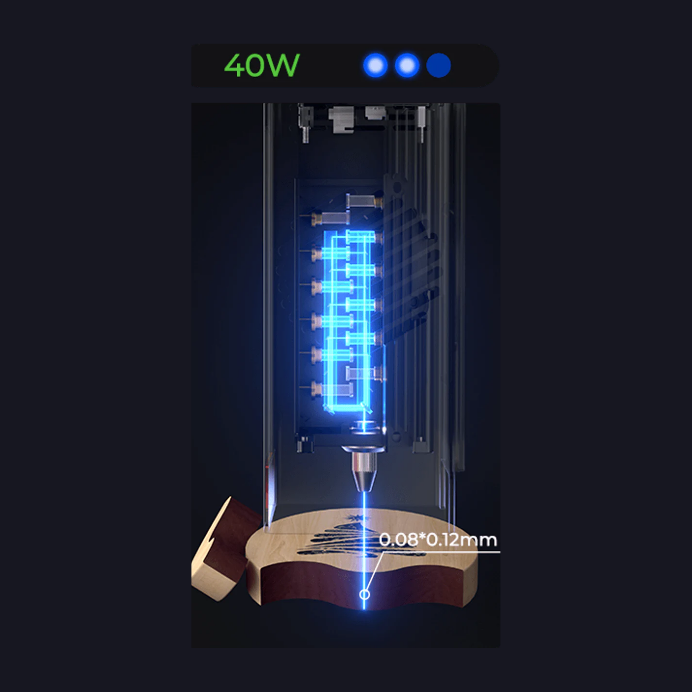 Creality Falcon2 Pro 40W Enclosed Laser Cutter - Image 3