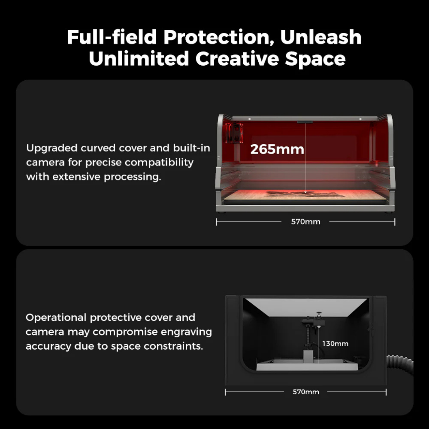 Creality Falcon2 Pro 60W Enclosed Laser Cutter - Image 10
