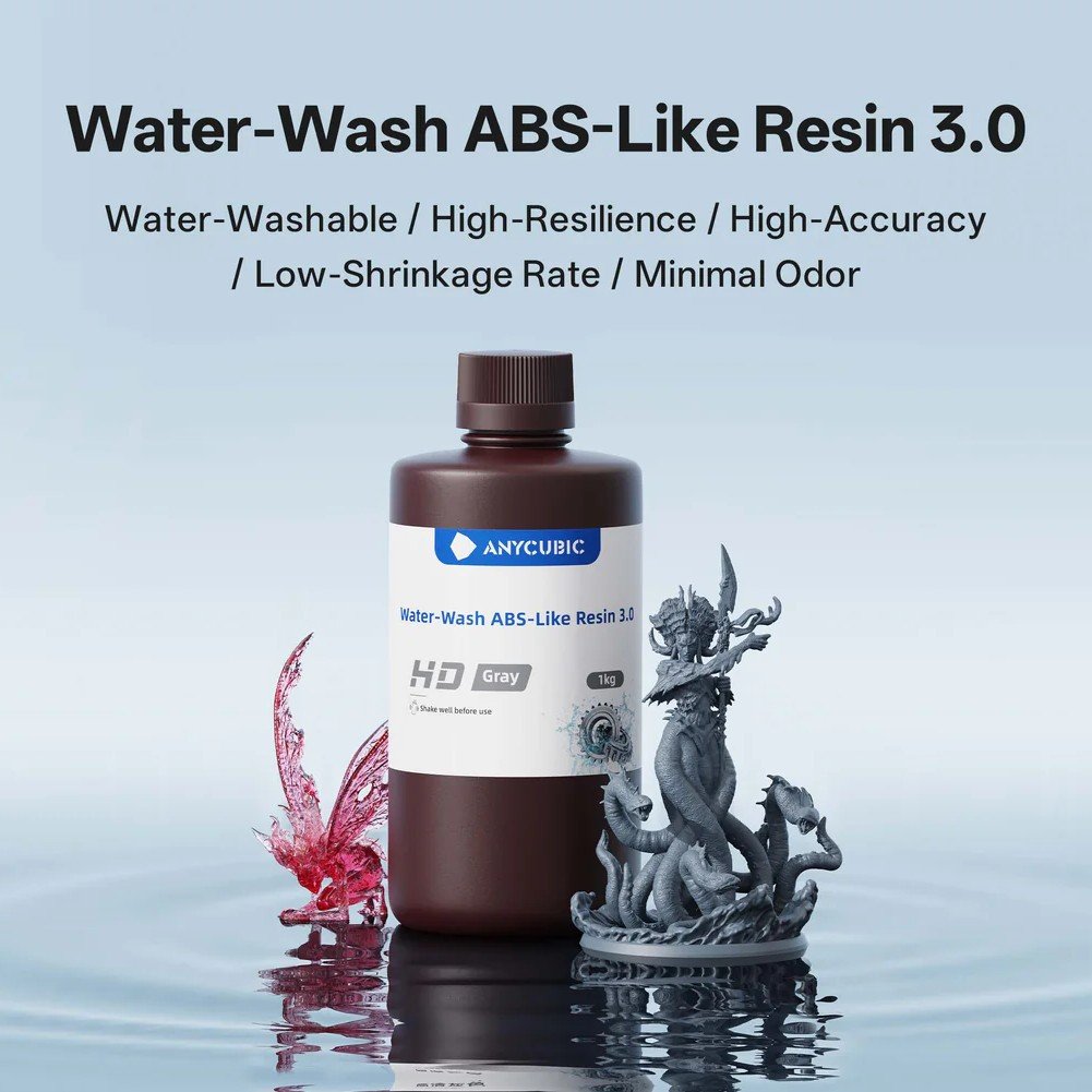 ANYCUBIC Water-Wash ABS-Like Resin 3.0